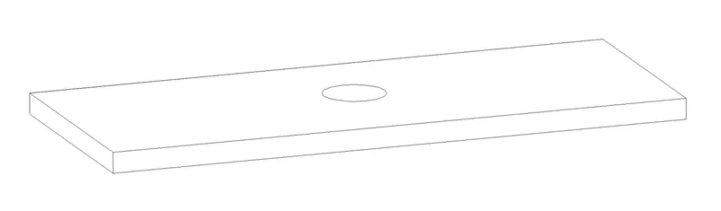 HB Waschtischplatte Platten Komfort WP140EIA0X 50x1400x560mm