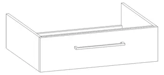 HB Wati-Unterschrank Platten Komfort WU070EAG1S 200x700x555mm – Bild 2