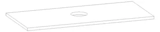 HB Waschtischplatte Platten Komfort WP120EHA0X 25x1200x560mm – Bild 2