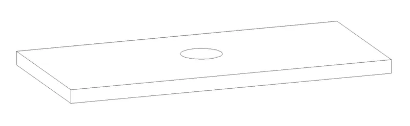 HB Waschtischplatte Platten Komfort WP120EIA0X 50x1200x560mm
