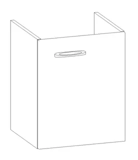HB Wati-Unterschrank Fremdwaschtische WU050FAD1S 500x445x355mm