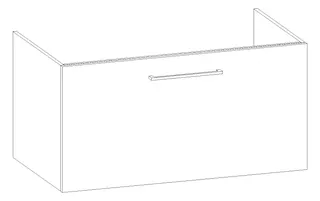 HB Wati-Unterschrank Platten Kompakt WU100DBB1S 500x1000x445mm – Bild 2