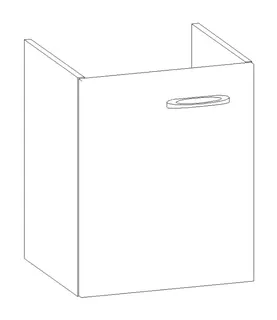 HB Wati-Unterschrank Fremdwaschtische WU045FAS1S 500x415x355mm