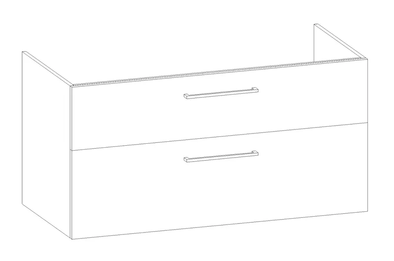 HB Wati-Unterschrank Fremdwaschtische WU120FBH1S 600x1190x450mm