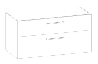 HB Wati-Unterschrank Fremdwaschtische WU120FBH1S 600x1190x450mm