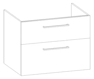 HB Wati-Unterschrank Platten Komfort WU080EBH1S 600x800x555mm – Bild 2