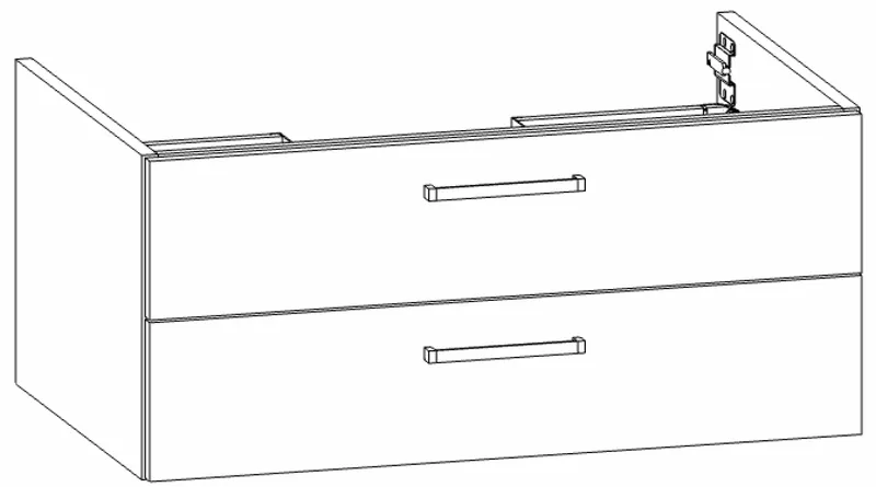 HB Wati-Unterschrank Platten Komfort WU090EAC1S 400x900x555mm