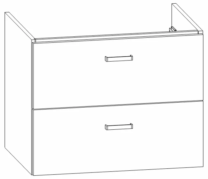 HB Wati-Unterschrank Fremdwaschtische WU070FAK1S 500x640x450mm