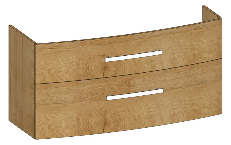 HB Wati-Unterschrank Rund Opal WU130CAD1S 600x1300x490mm