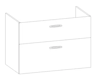 HB Wati-Unterschrank Fremdwaschtische WU090FAB1S 600x860x465mm