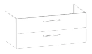 HB Wati-Unterschrank Fremdwaschtische WU120FBY1S 500x1150x450mm