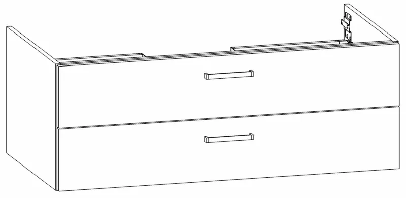 HB Wati-Unterschrank Komfort Future 2 WU100BAA1S 500x990x535mm