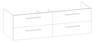 HB Wati-Unterschrank Platten Komfort WU160EAF1S 400x1600x555mm – Bild 2