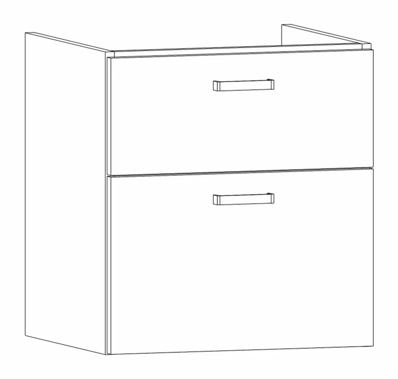 HB Wati-Unterschrank Fremdwaschtische WU055FAP1S 600x495x420mm