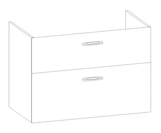 HB Wati-Unterschrank Fremdwaschtische WU090FAD1S 600x860x465mm
