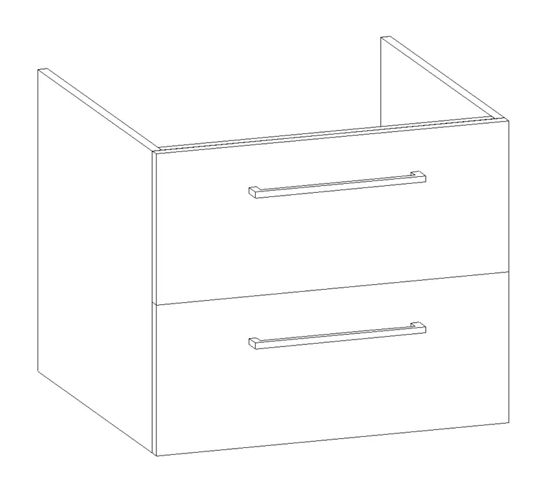 HB Wati-Unterschrank Fremdwaschtische WU060FBL1S 500x520x440mm