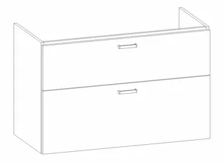 HB Wati-Unterschrank Fremdwaschtische WU105FAD1S 600x950x440mm