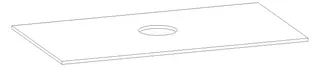 HB Waschtischplatte Platten Komfort WP100EBA0X 12x1000x560mm – Bild 2