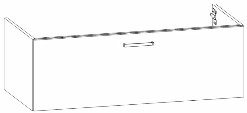 HB Wati-Unterschrank Platten Komfort WU120EAB1S 400x1200x555mm