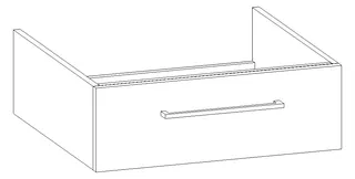 HB Wati-Unterschrank Platten Komfort WU060EBG1S 250x600x555mm – Bild 2