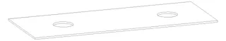 HB Waschtischplatte Platten Komfort WP140EBB0X 12x1400x560mm – Bild 2