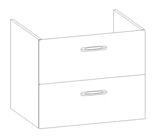 HB Wati-Unterschrank Fremdwaschtische WU065FAA1S 500x610x465mm