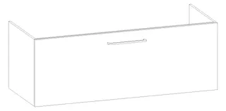 HB Wati-Unterschrank Platten Komfort WU140EAB1S 400x1400x555mm – Bild 2