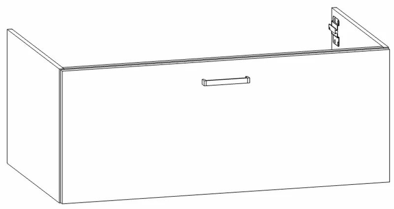 HB Wati-Unterschrank Platten Komfort WU100EAB1S 400x1000x555mm