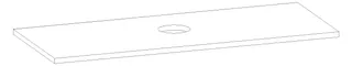 HB Waschtischplatte Platten Komfort WP140EEA0X 25x1400x560mm – Bild 2