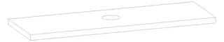 HB Waschtischplatte Platten Komfort WP170EIA0X 50x1700x560mm – Bild 2