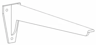 HB Konsole ZBKONKXA0X 100x53x330mm