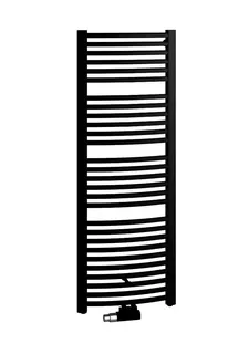 Kermi Basic -50 R BH1172x35x599mm QN662, schwarz soft (RAL 9005 MT) – Bild 5