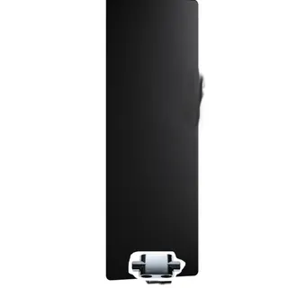 Kermi Casteo BH1806x30x750mm QN1065, schwarz soft (RAL 9005 MT) – Bild 2