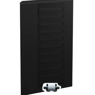 Kermi Casteo BH1806x30x750mm QN1065, schwarz soft (RAL 9005 MT) – Bild 5