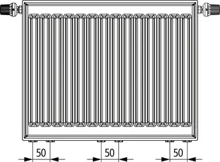 Kermi X2 Profil-Vmulti T30 700x155x2000 QN3232, weiß, 10bar, Ventil, BK – Bild 5