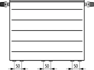 Kermi X2 Line-Vmulti T20 705x102x2005 QN2139, weiß, 10bar, Ventil, BK – Bild 5