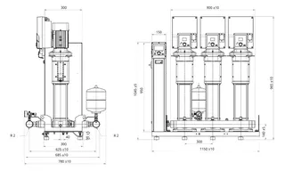 Wilo Mehrpumpenanlage SiBoost2.0 Smart 3HELIX VE410,R2,2.2kW – Bild 3