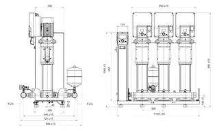 Wilo Mehrpumpenanlage SiBoost2.0 Smart 3HELIX VE606,R21/2,2.2k – Bild 3