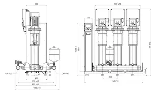 Wilo Mehrpumpenanlage SiBoost2.0 Smart 3HELIX VE1602,DN100 – Bild 3