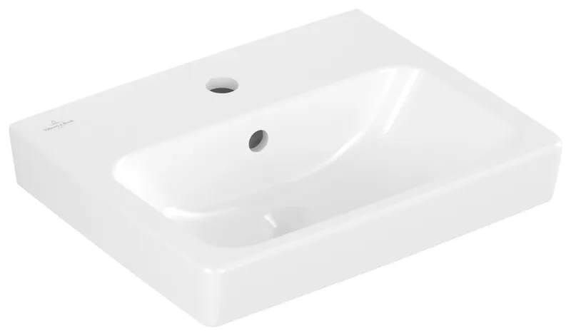 Villeroy & Boch Handwaschbecken Architectura 450x365 mm re-eckig 1HL. m. ÜL. Weiß Alpin cplus