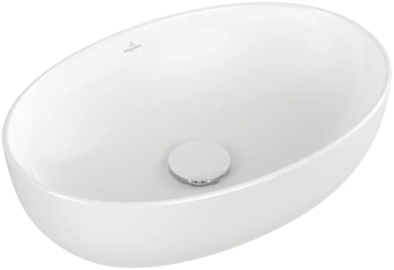 Villeroy & Boch Aufsatzwaschbecken Artis 480x325mm Oval ohne Überlauf Weiß Alpin
