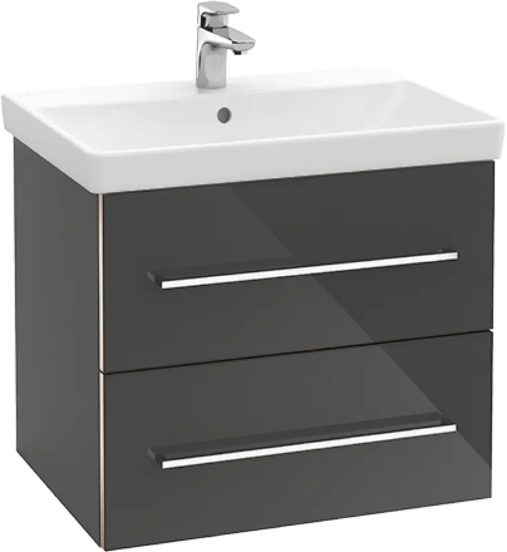 Villeroy & Boch WTUS Avento A89000 626x514x484mm 2 Ausz. Waschtisch m.tig Graphite