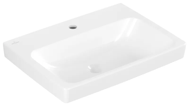 Villeroy & Boch Waschtisch Architectura 600x445mm re-eckig 1HL. o. ÜL. Unterseite geschl. we Alpin