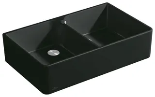 Villeroy & Boch Spülstein 90 X 900x550mm aus Keramik Pure Black