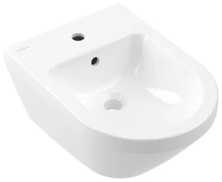 Villeroy & Boch Bidet Architectura 530x370x270mm Rund wandhängend Weiß Alpin – Bild 2