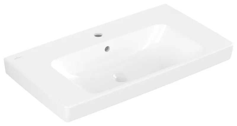 Villeroy & Boch Waschbecken Architectura 800x445mm Rechteck 1HL. mit Überlauf Weiß Alpin