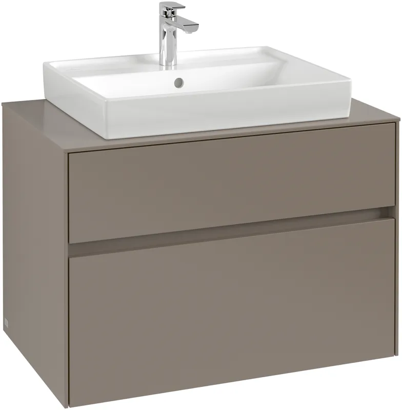 Villeroy & Boch WTUS Collaro C08000 800x548x500mm 2 Ausz. Waschtisch m.tig Volcano Black