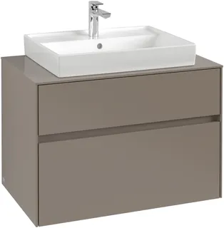 Villeroy & Boch WTUS Collaro C08000 800x548x500mm 2 Ausz. Waschtisch m.tig Volcano Black