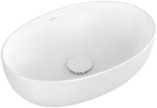 Villeroy & Boch Aufsatzwaschbecken Artis 480x325mm Oval o. Überlauf Stone White CeramicPlus