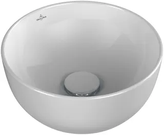 Villeroy & Boch Aufsatzwaschbecken Artis 325x325mm Rund ohne Überlauf Weiß Alpin – Bild 2